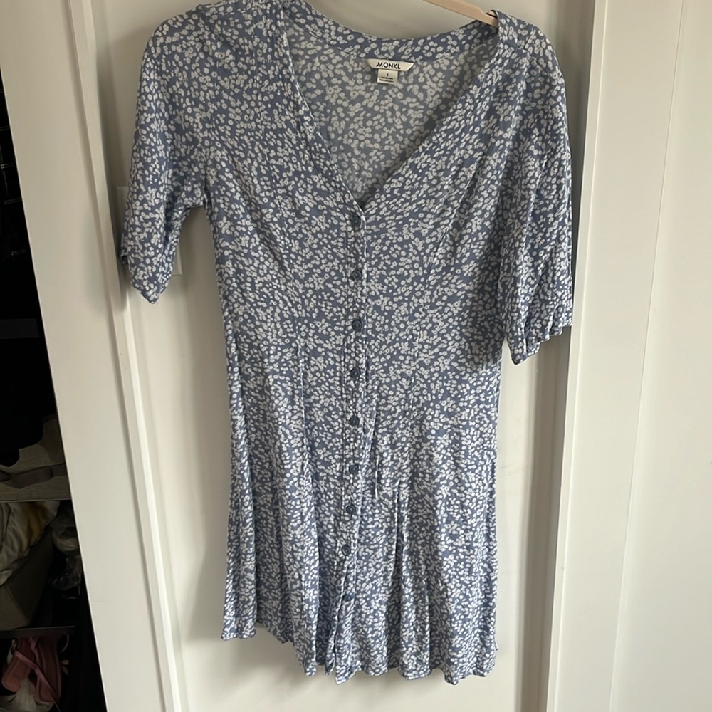 Small blue floral dress